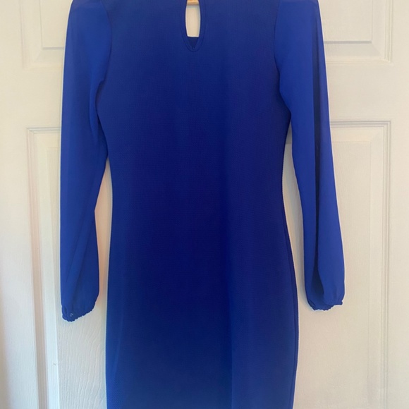 Cantata Dress cobolt blue with rhinestone trim at neck women’s small - Picture 5 of 5